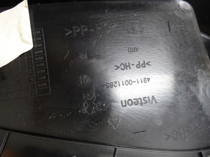 фото №11, Дверная карта (обшивка) правая зад peugeot 208 96763547zd