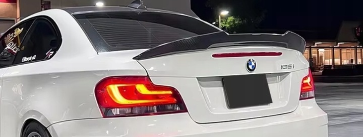 фото №13, Bmw e82 2007-2014 спойлер psm зад кришки багажника спойлер спойлер чорний
