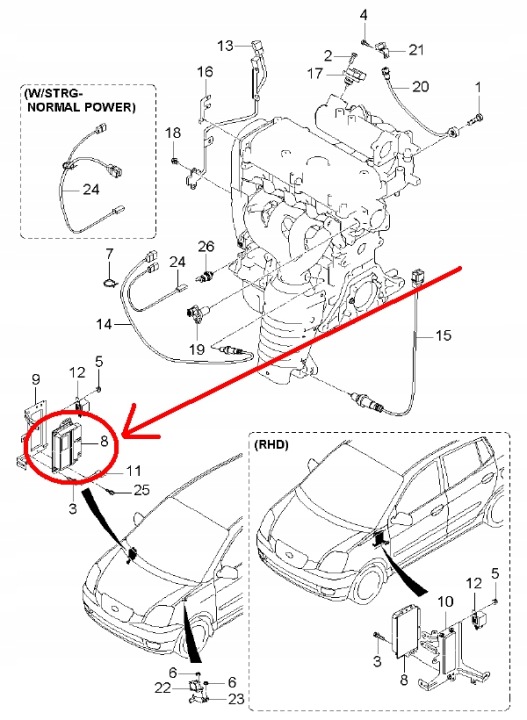фото №5, Блок управления двигателем (ecu) kia picanto 2004-2007