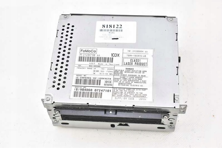 фото №5, Радио радиопроигрыватель считыватель дисков cd 31285798aa volvo s80 2 ii 06-09