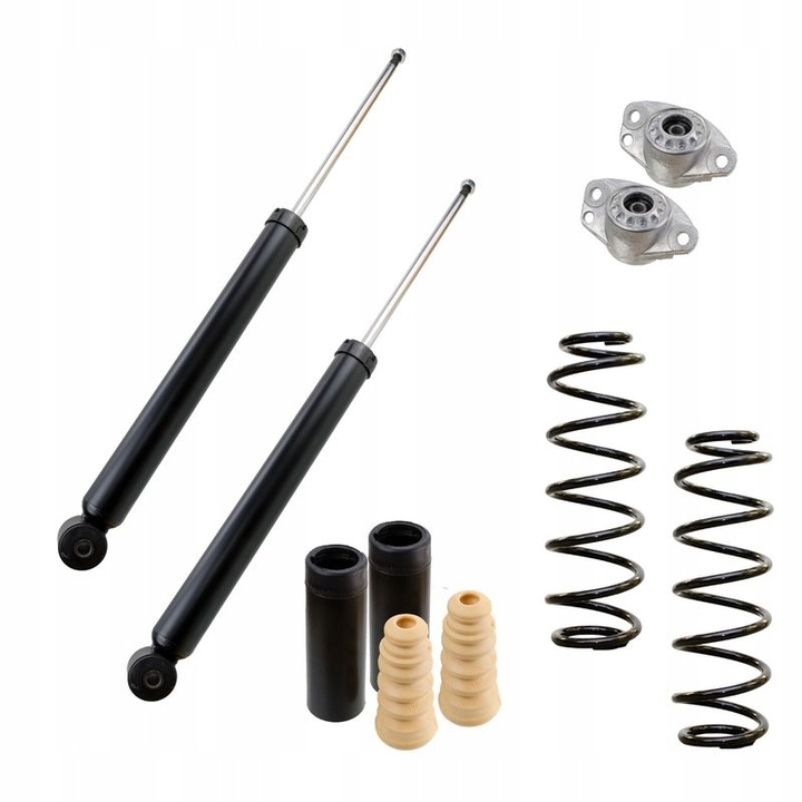 фото №1, Комплект 2x амортизаторы пружины блок управления подушкой безопасности зад vw bora golf iv -re