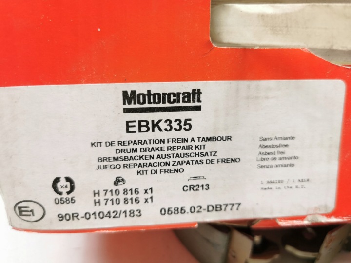 фото №11, Комплект, тормозные колодки тормозные ford oem номер ebk335 1146590