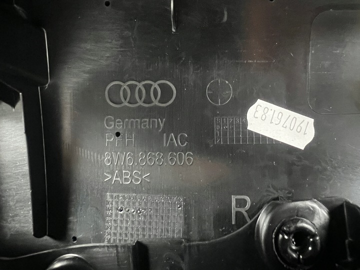 фото №9, Оббивка боковина двері праві зад алькантара led audi a5 s5 rs5 8w 8w6868606