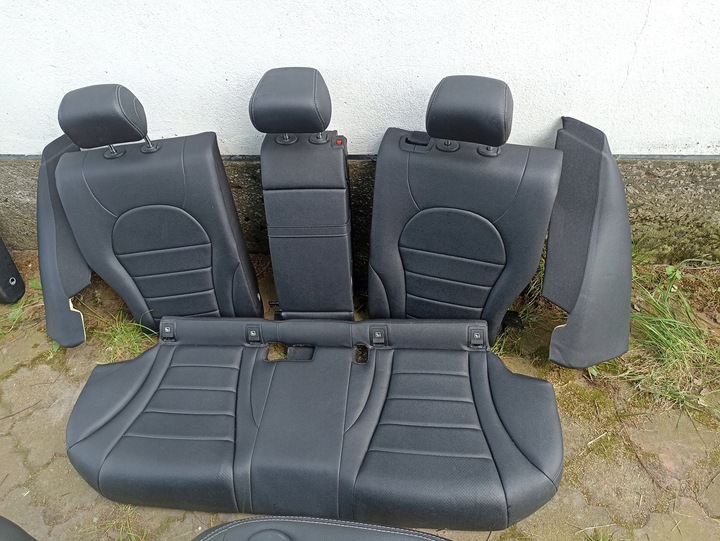 фото №13, Сидіння диван шкіра комплект mercedes w205 c-klasa універсал uk