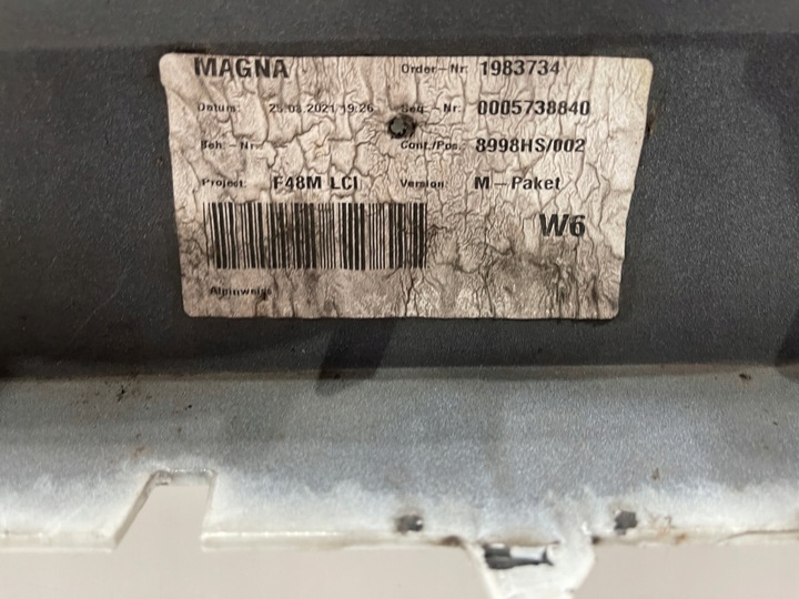 фото №11, Bmw x1 f48 lci рестайлинг m набор бампер перед переднее