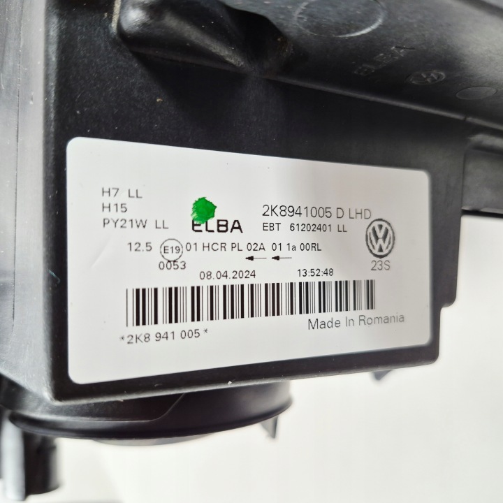 фото №13, Vw caddy 4 iv 2020+ фара передня ліва звичайна 2k8941005d