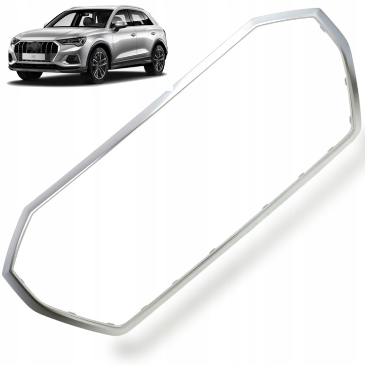 фото №1, Рамка решётка хром audi q3 83a 83f 18- ободок решётка сатин новый