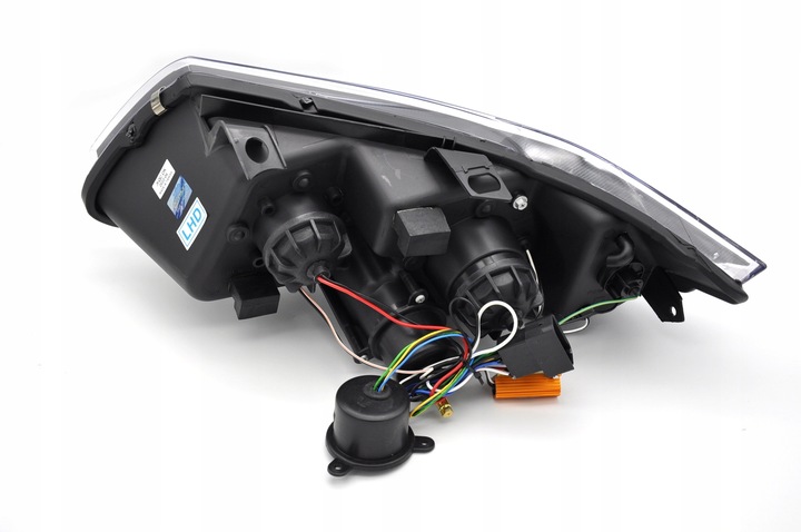 фото №12, Bmw 3 e90 e91 2005-2008 лампи передні чорний кільця led 3d dtm лінзи h7