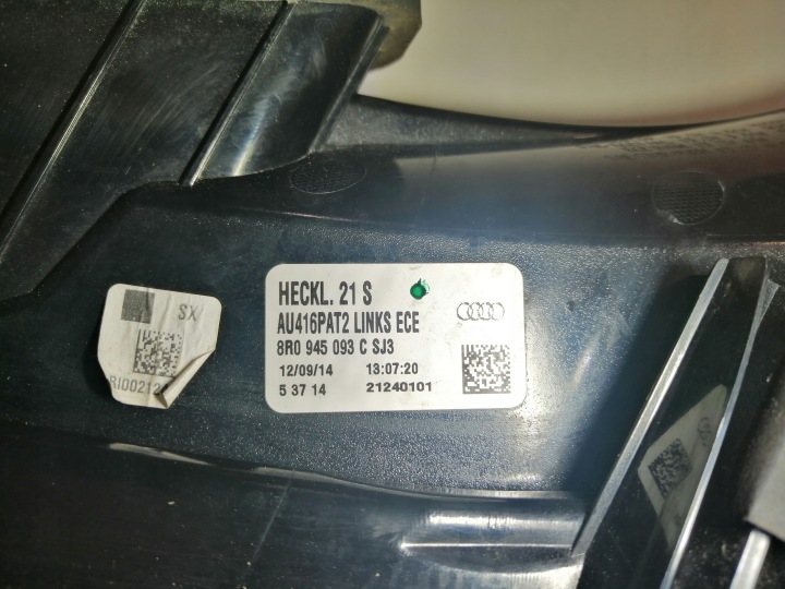 фото №8, Audi q5 рестайлінг 8r фара зад ліва 8r0945093c