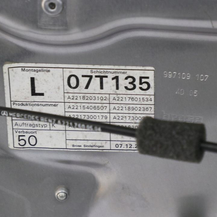 фото №12, Mercedes w221 двері ліві задні iridium срібний срібний металік - 775