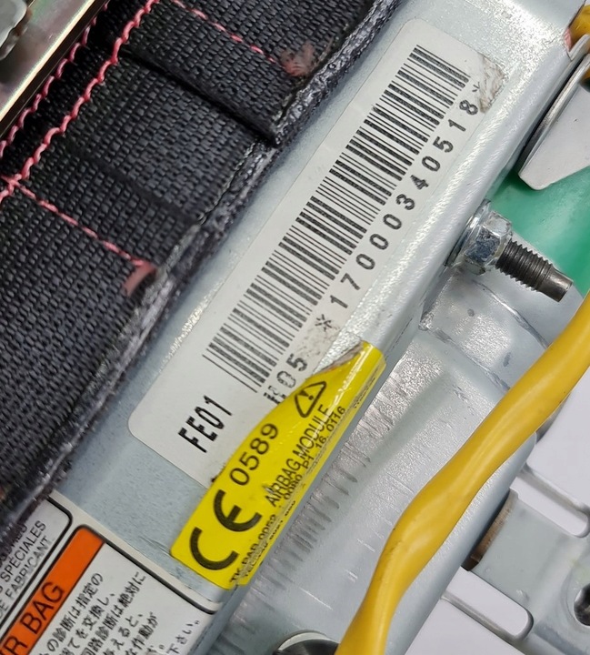 фото №7, Подушки air bag ремни заглушка mazda rx-8 kpl евро