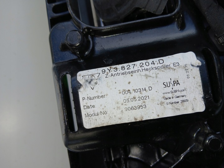 фото №13, Porsche cayenne 9y3 купе спойлер спойлер крышки зад 9p1959944b 9y3827204d