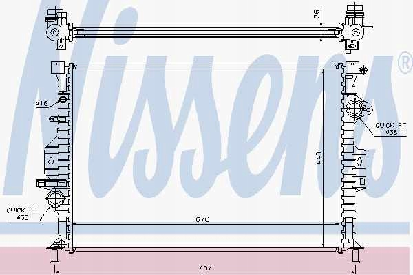 фото №12, Радіаторів двигуна nissens 65615a 1433321