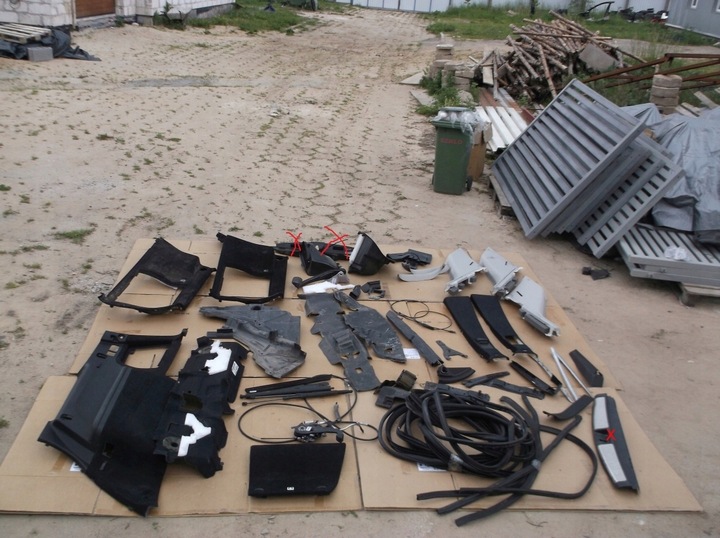 фото №2, Mercedes ml w164 пластики защитные накладки элементы интерьера