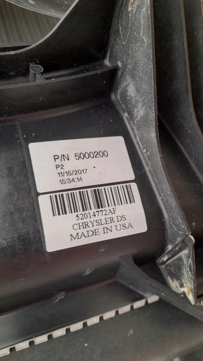 фото №7, Dodge ram iv 3.6 13- радиаторов вентилятор 52014609aa usa