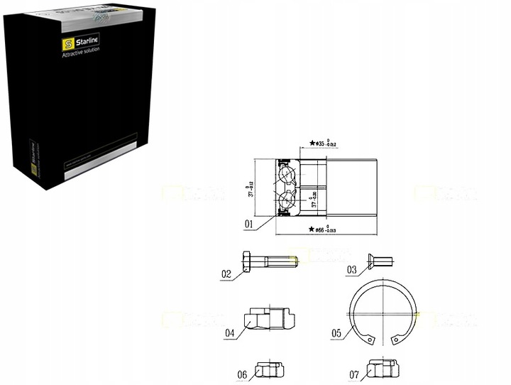 фото №1, Підшипник колеса комплект перед seat arosa vw golf ii j