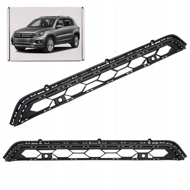 фото №1, Volkswagen tiguan ii ad1 2016-20 середня решітка бампера з pdc 5na853677c
