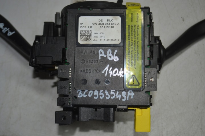 фото №6, Переключатель комбинированный подрулевые рычаги vw passat b6 3c0953549a