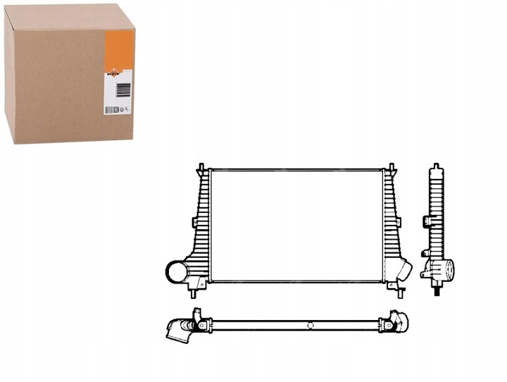 фото №1, Интеркулер saab 9-5 2,0t 2,3t nrf