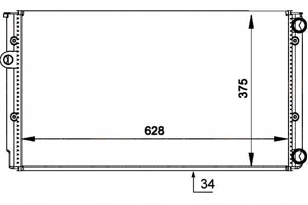 фото №2, Радіаторів vw golf3 4 vento 1,6-2,0 1,9tdi hella