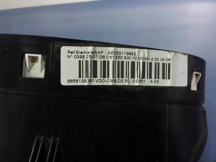 фото №4, Peugeot 407 1.8 16v спидометр приборы eu 9658138080