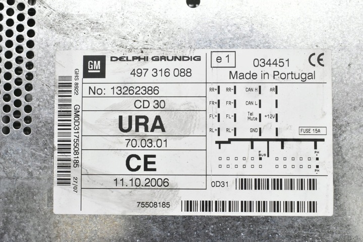 фото №8, Радио радиопроигрыватель cd rds 497316088 opel corsa d 06-11