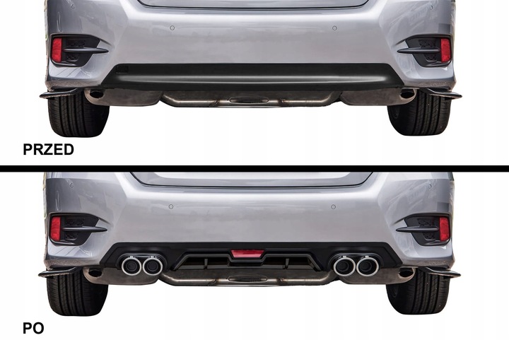 фото №1, Honda civic x sed диффузор накладка бампера задняя