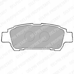 фото №2, Диски гальмівні колодки зад delphi toyota previa ii