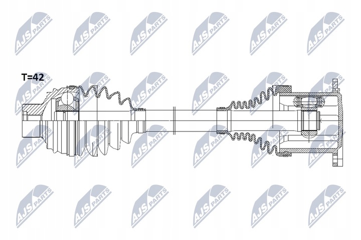 фото №2, Nty npw-au-008 піввісь привідна