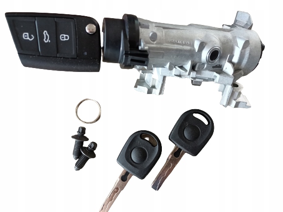 фото №13, Новая org комплектная замок зажигания блокировка зажигания личинка замка vw golf vii touran iii