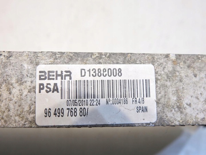 фото №6, Радиаторов интеркулер peugeot 607 2.7 v6 hdi 9649976880 d1388008