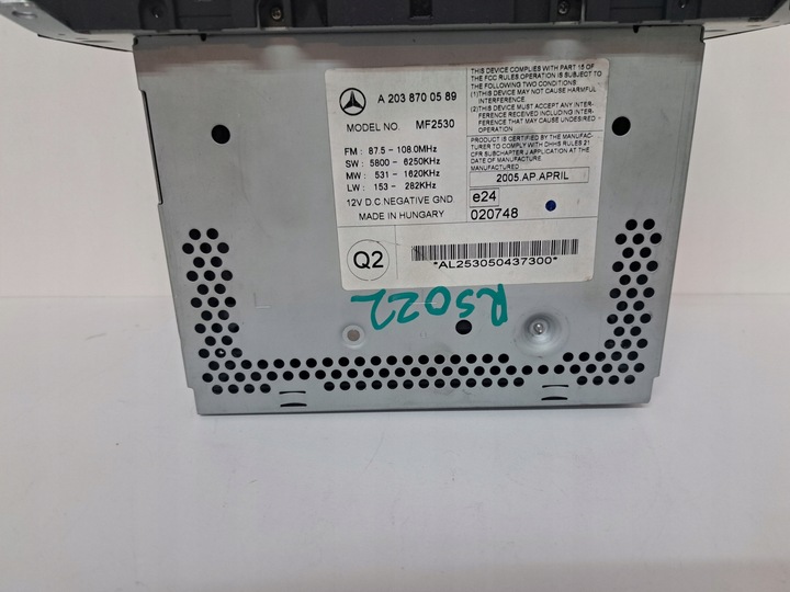 фото №9, Mercedes w203 a2038700589 радіо програвач cd