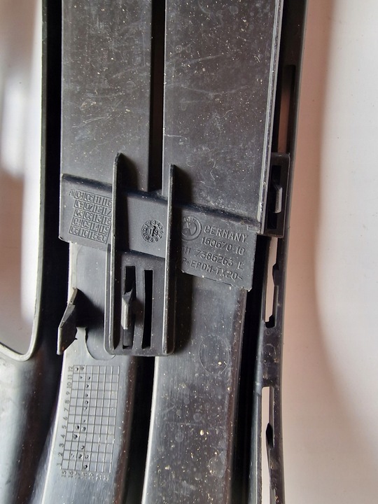 фото №16, Заглушка решітка решітка ліва bmw 5 g30 g31 звичайна базовий na галоген 7385261