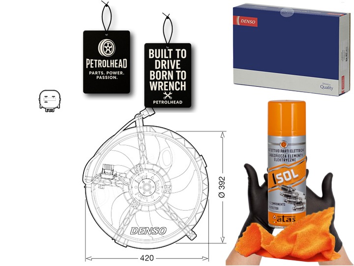 фото №1, Вентилятор радиатор mini r56 clubman r55 countryman #petrolhead pro+ kit4