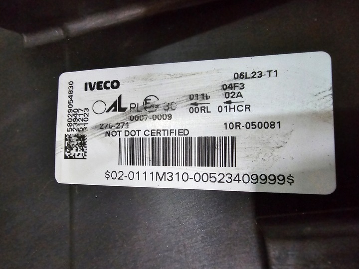 фото №9, Лампа передняя правая правые перед iveco stralis s-way полный led 58029054830