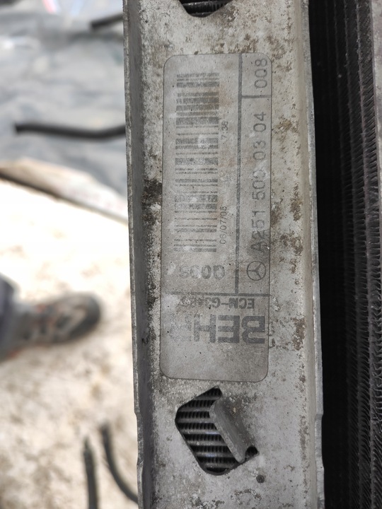 фото №8, Pas переднє комплект радіатор mercedes ml w164 3.0