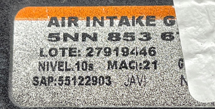 фото №12, Vw tiguan allspace 5nn r-line рестайлінг 2020 - спойлер бампера перед 5nn853677l