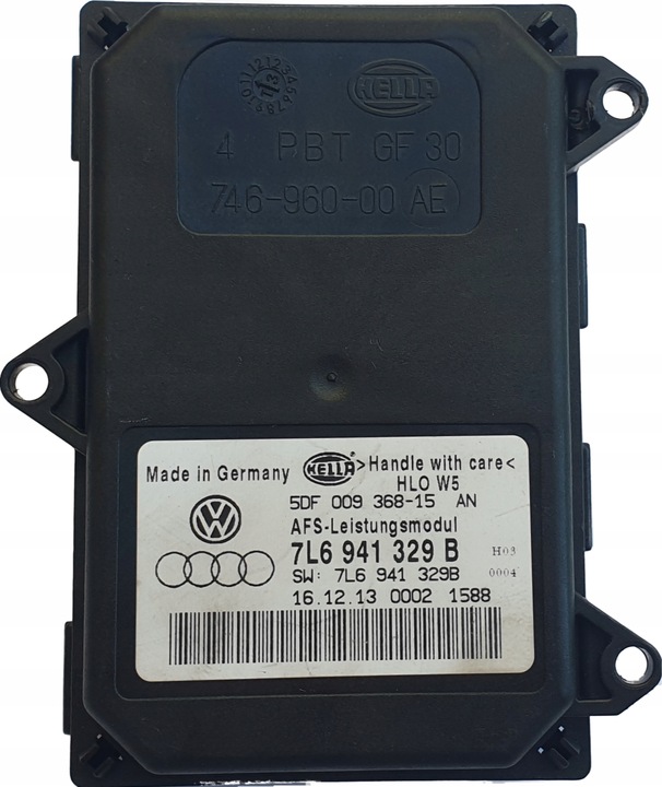 фото №1, Оригинал модуль поворота vw golf vi touareg hella 7l6941329b