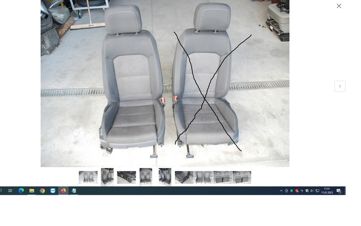 фото №10, Сиденье перед l / p перед passat b8 uk