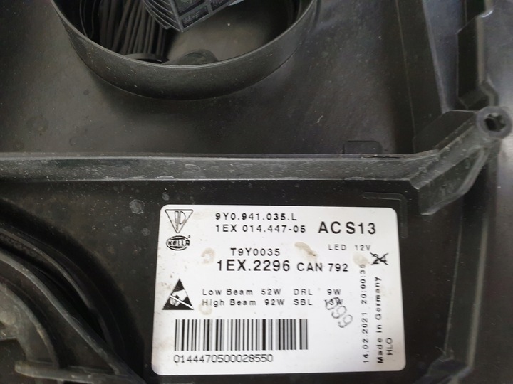 фото №4, Porsche cayenne 9y повний led matrix лампа ліва