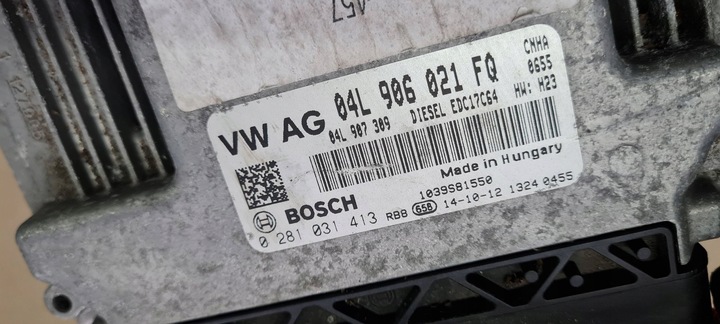 фото №10, A6 c7 4g рестайлинг компьютер блок управления двигателя 2.0 tdi 04l906021fq