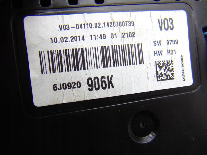 фото №8, Спидометр приборы манометр seat ibiza iv 6j 1.4 16v 6j0920906k