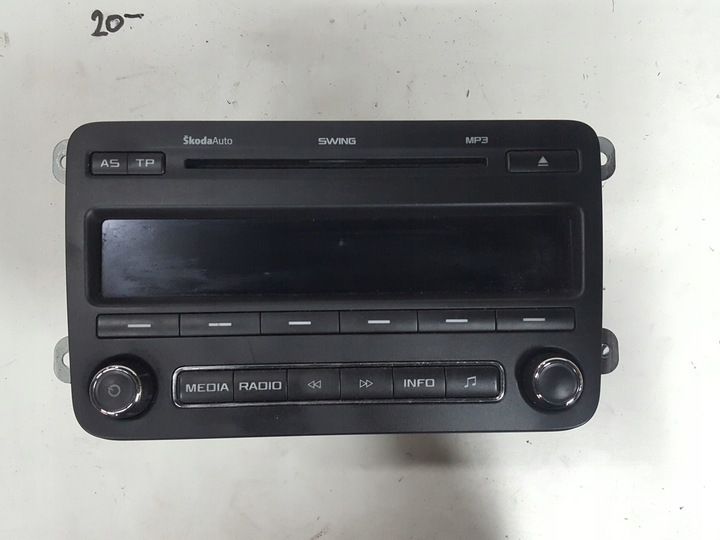 фото №1, Skoda fabia 2 ii 07-10r roomster радіо cd радіопрогравач 5j0035161c