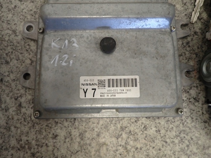 фото №4, Nissan micra k13 1.2i 10- набір стартовий комп'ютер замок запалювання