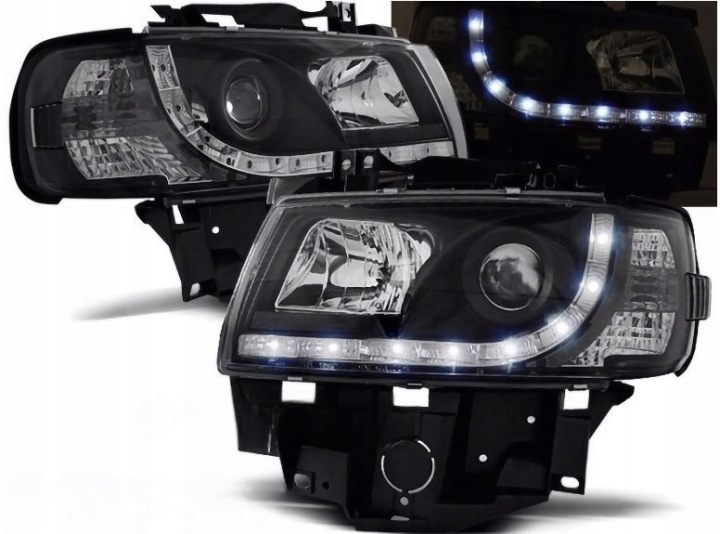фото №2, Лампи фари + задні led do vw t4 od 1996 do 2003 daylight комплект