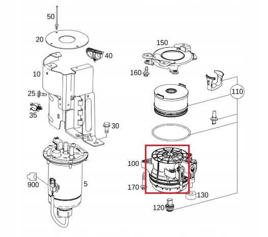 фото №2, Mercedes vito w447 фильтр топлива оригинал