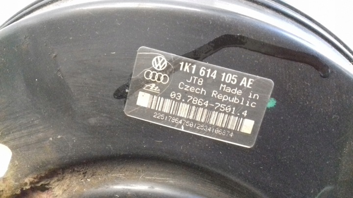 фото №8, Підсилювач 1k1614105ae насос гальмівна skoda octavia ii 2 1.6 8v 04-