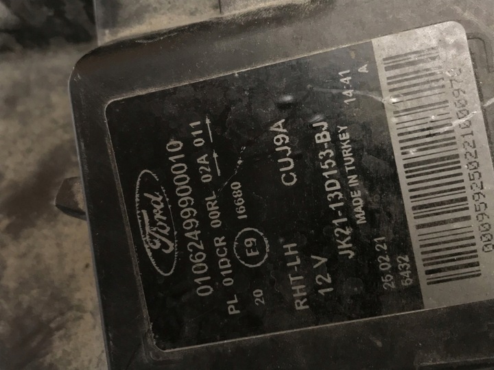 фото №15, Лампа левая transit tourneo custom jk21-13d153-bj