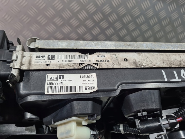 фото №5, Комплект радіатор радіаторів води інтеркулер opel meriva b 1.7 cdti