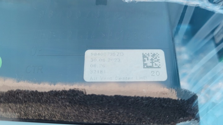 фото №14, Opel astra l vi gse 23r решётка воздуховод средняя 98400739 98400739zd